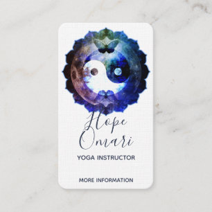 Mystical Yin Yang, Spiritual Holistic Business Card