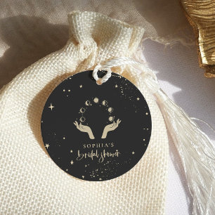 Mystical Zodiac Tarot Card Celestial Bridal Shower Favour Tags