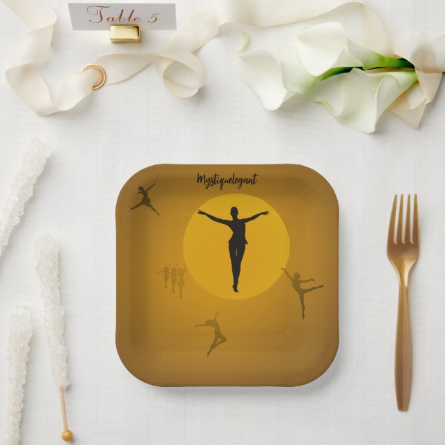 Mystique Elegant Dance Paper Plate (Wedding)