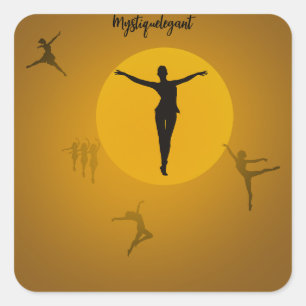 Mystique Elegant Dance Square Sticker