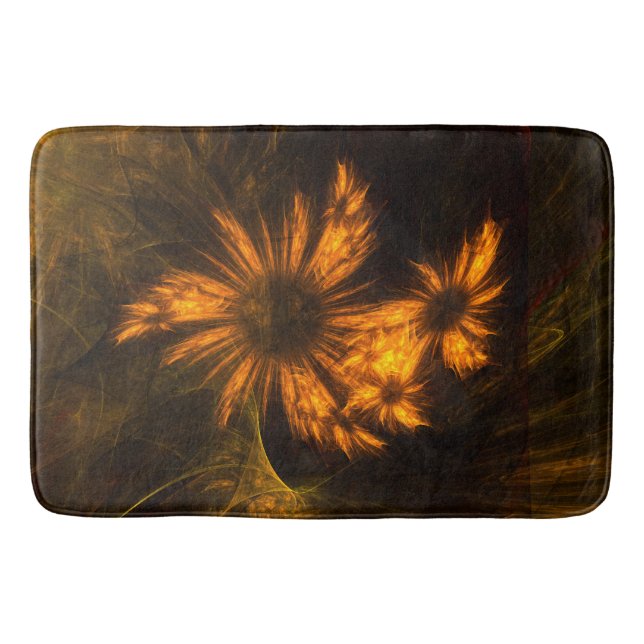 Mystique Garden Abstract Art Bath Mat (Front)