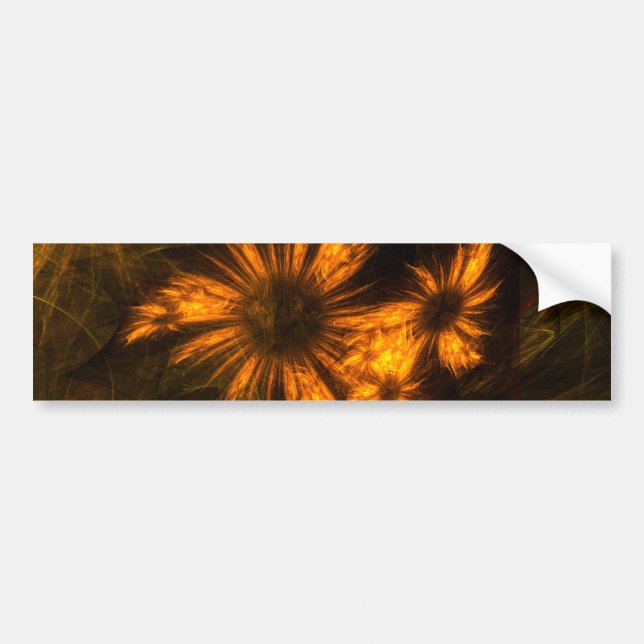 Mystique Garden Abstract Art Bumper Sticker (Front)