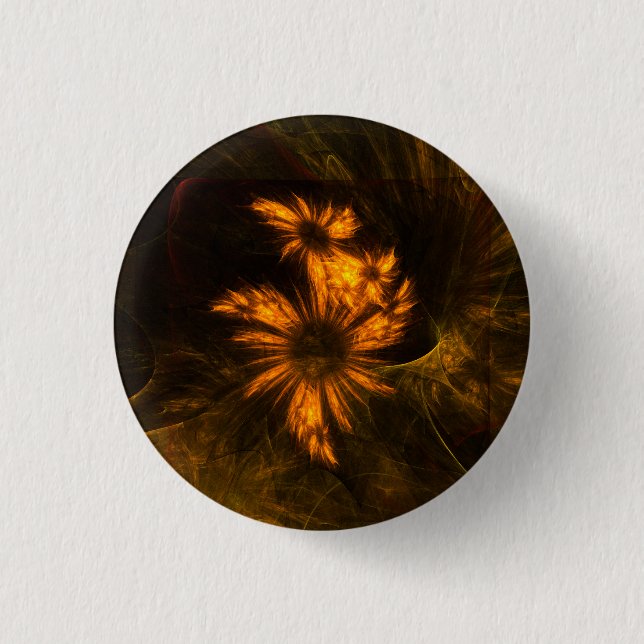 Mystique Garden Abstract Art Button (round) (Front)