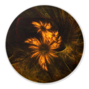 Mystique Garden Abstract Art Ceramic Knob