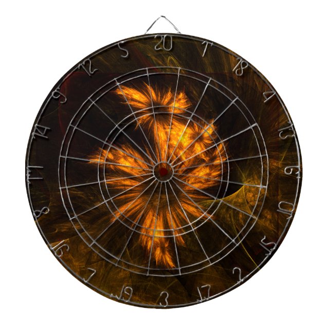 Mystique Garden Abstract Art Dartboard (Front)