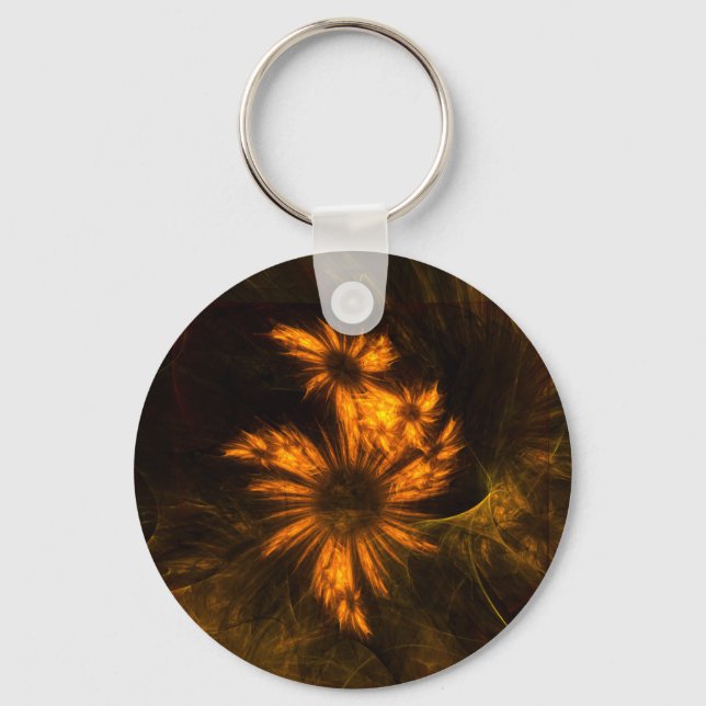 Mystique Garden Abstract Art Keychain (Front)