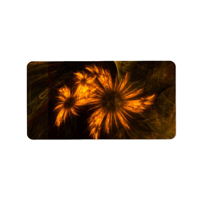 Mystique Garden Abstract Art Label (Front)