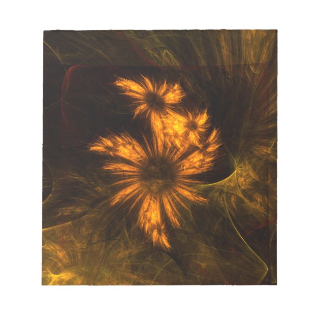 Mystique Garden Abstract Art Notepad (Front)
