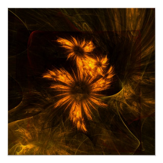 Mystique Garden Abstract Art Poster (Front)