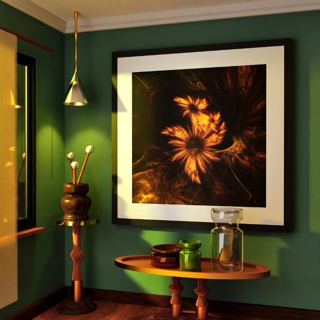 Mystique Garden Abstract Art Poster (Mystique Garden Abstract Art Poster)