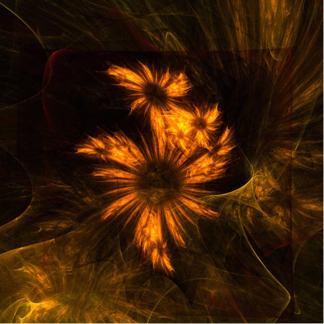 Mystique Garden Abstract Art Standing Photo Sculpture (Front)