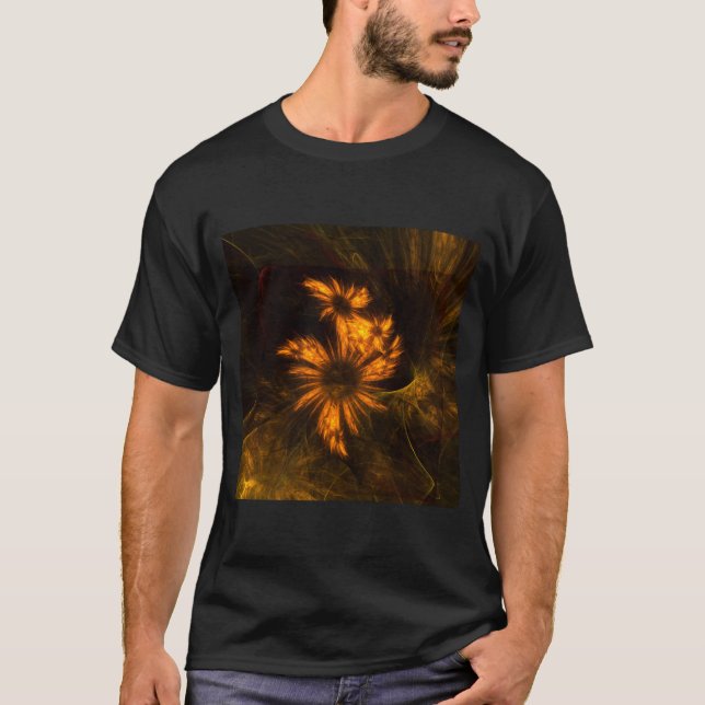 Mystique Garden Abstract Art T-Shirt (Front)
