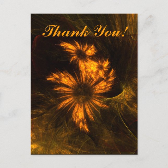 Mystique Garden Thank You Postcard (Front)