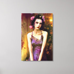 Mystique in Bloom #131: The Flower of Arcane Dream Canvas Print