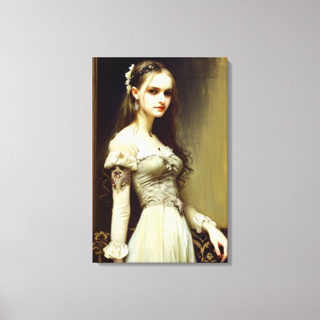 Mystique in Grace #057: Shadows of Innocence Canvas Print (Front)