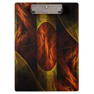 Mystique Jungle Abstract Art Clipboard