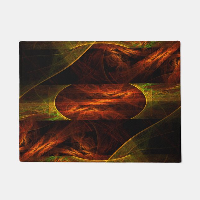 Mystique Jungle Abstract Art Doormat (Front)