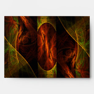 Mystique Jungle Abstract Art Envelope