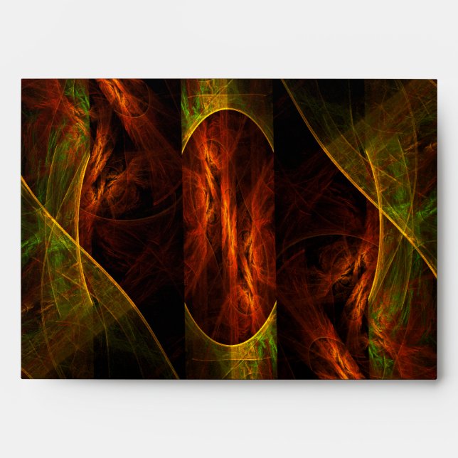 Mystique Jungle Abstract Art Envelope (Front)