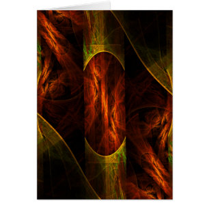 Mystique Jungle Abstract Art Greeting Card