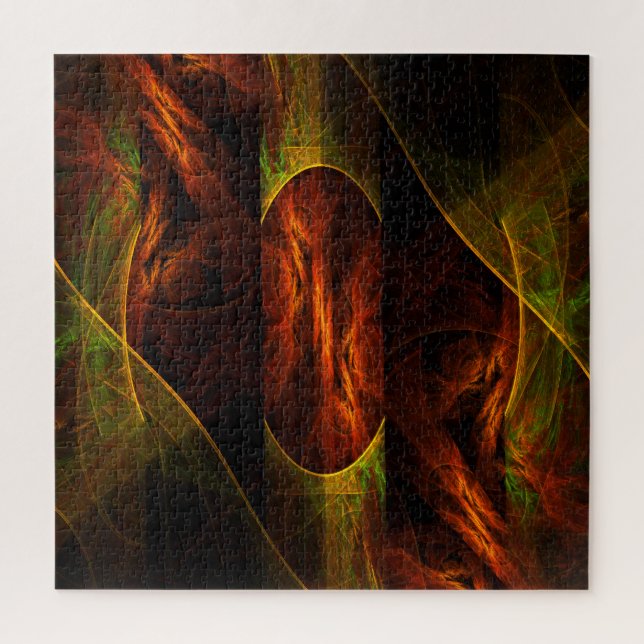 Mystique Jungle Abstract Art Jigsaw Puzzle (Vertical)