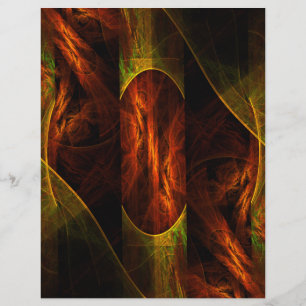 Mystique Jungle Abstract Art Letterhead