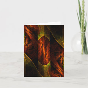 Mystique Jungle Abstract Art Note Card