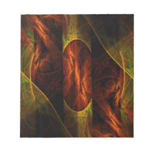 Mystique Jungle Abstract Art Notepad
