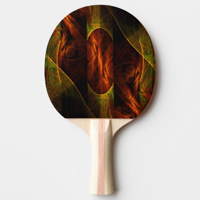 Mystique Jungle Abstract Art Ping Pong Paddle (Front)