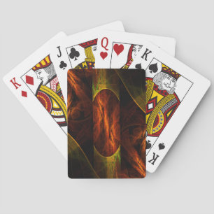 Mystique Jungle Abstract Art Playing Cards