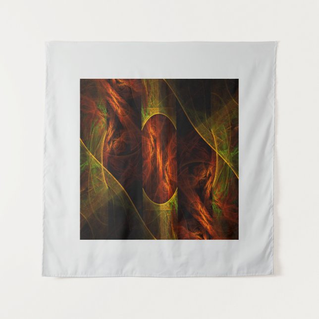 Mystique Jungle Abstract Art Tapestry (Front)