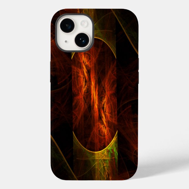 Mystique Jungle Modern Abstract Fractal Art Case-Mate iPhone Case (Back)