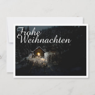 Mystische Hütte im tiefen Wald, Weihnachten