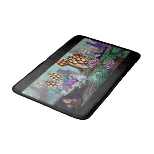 Mysts of the Glowshrooms Bath Mat