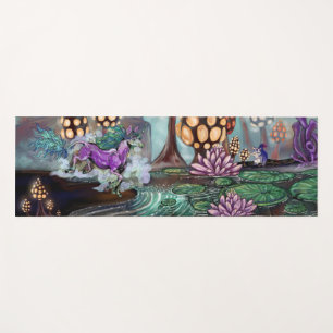 Mysts of the Glowshrooms Fantasy Landscape Yoga Mat