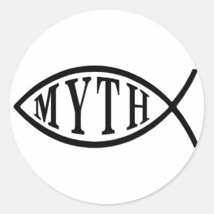 Myth Fish Classic Round Sticker