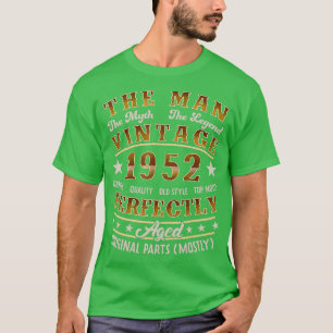 Myth Legend Vintage 1952 70th Birthday For 70 Year T-Shirt