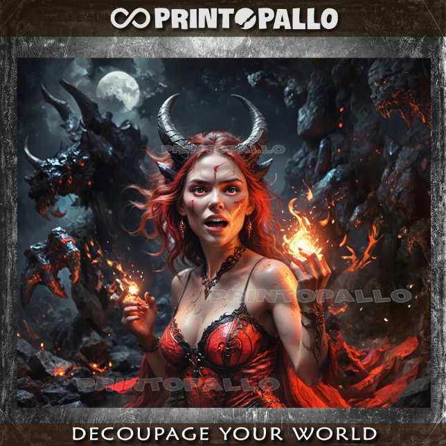 Myth of Lilith the goddess of hell Tissue Paper (Creator Uploaded)