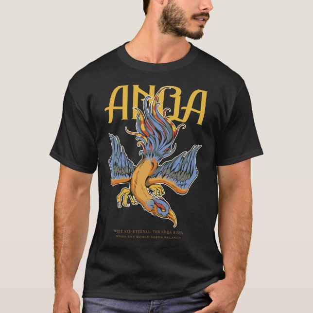 Mythic Anqa - Eternal Flame Phoenix Tee (Front)