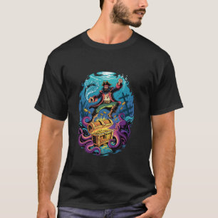 Mythic Octopus Kraken Pirate Treasure T-Shirt