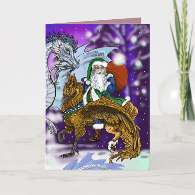 Mythic Santa Holiday Card (Front)