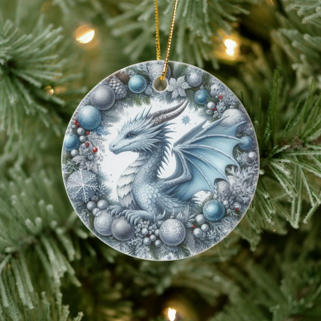 Mythic Wreathkeepers of Winter Ceramic Tree Decoration (Tree)