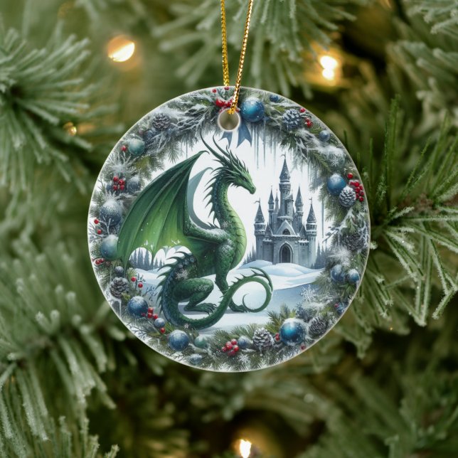 Mythic Wreathkeepers of Winter Ceramic Tree Decoration (Tree)