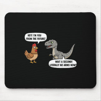 Mythical And Prehistoric Funny Chicken Vs Cartoon  Mouse Mat