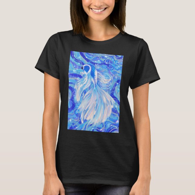 Mythical blue beta fish T-Shirt (Front)