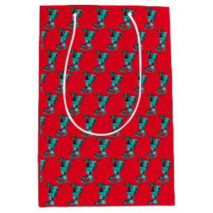 Mythical Blue Dragon Crimson Ocean Fantasy Medium Gift Bag