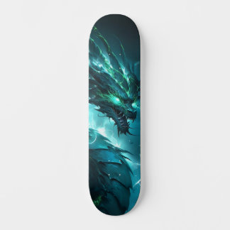 Mythical Blue Scaly Lizard Skateboard