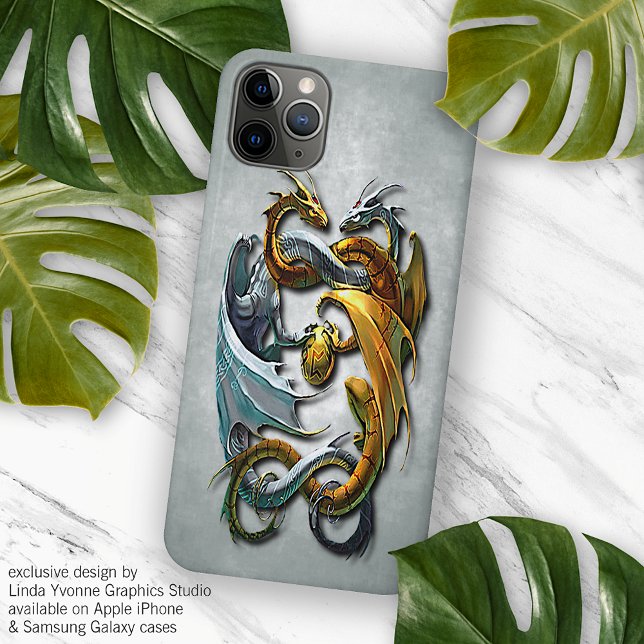 Mythical Celtic Dragons Fantasy Tattoo Art Case-Mate iPhone Case (Creator Uploaded)