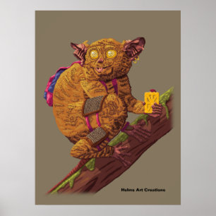 Mythical Creature Forest Primate Fantasy Art Image Poster