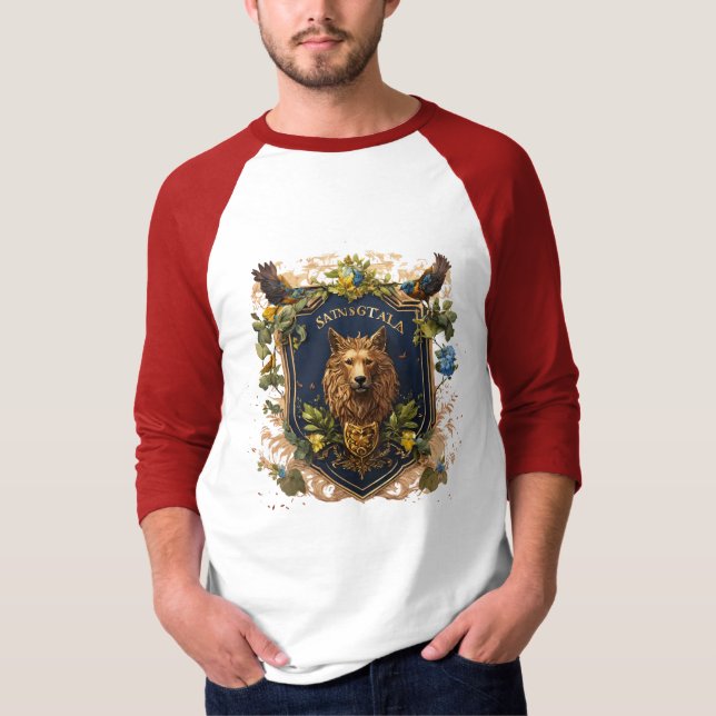  Mythical Creatures – Folklore-Inspired Art Sleeve T-Shirt (Front)